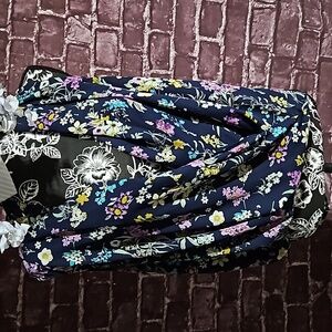 Everleigh Floral Sleeveless V Neck Hi Low Tunic Blouse